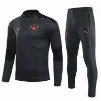 Manchester City Training Soccer Tracksuit Dark Grey 2020 2021