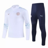 Manchester City Training Soccer Tracksuit White 2020 2021