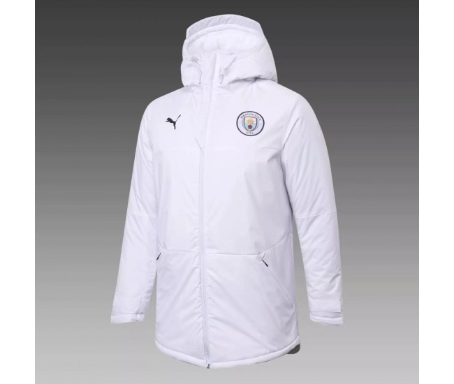 Manchester City Training Winter Jacket White 2020 2021