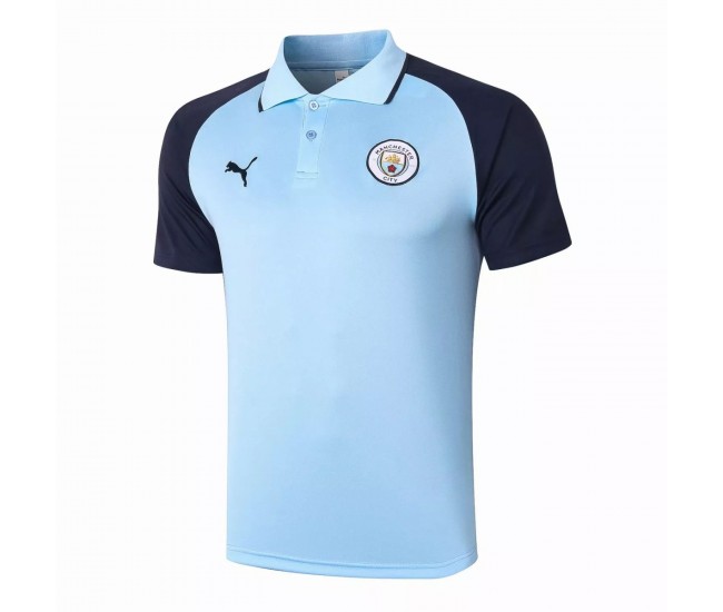 Manchester City FC Light Blue Polo Shirt 2020 2021