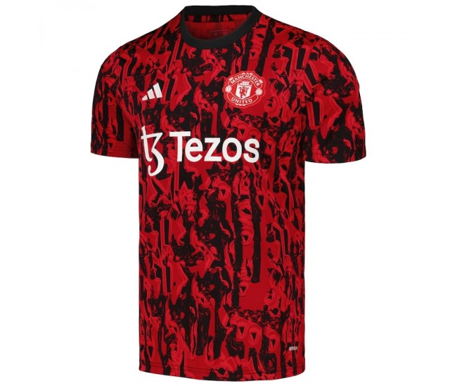 Manchester United Men's Red Pre Match Jersey 23-24