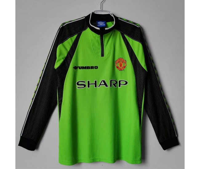 Manchester United FC Long Sleeve Goalkeeper Retro Jersey 1998-1999