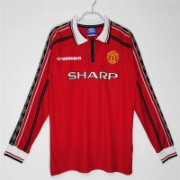 Manchester United FC Long Sleeve Home Retro Jersey 1998-1999 