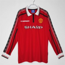 Manchester United FC Long Sleeve Home Retro Jersey 1998-1999 