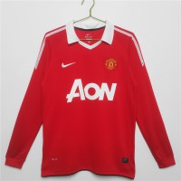 Manchester United FC Long Sleeve Home Retro Jersey 2010-2011