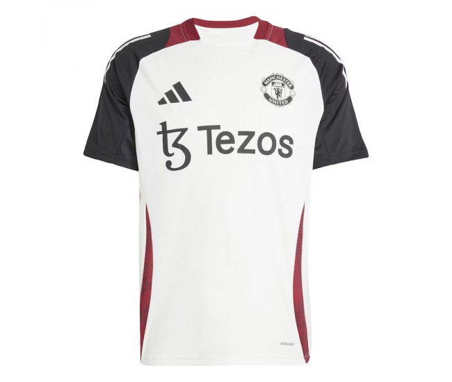 Manchester United Men's Off White Training Jersey 24-25