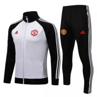 Manchester United White Training Technical Football Tracksuit 2021-22