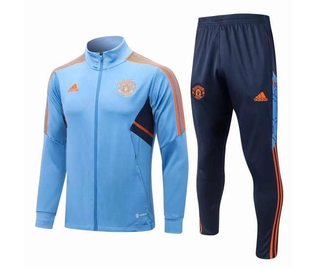 Manchester United FC Blue Training Presentation Football Tracksuit 2022-23 Manchester United FC Blue Training Presentation Football Tracksuit 2022-23