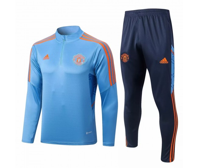 Manchester United FC Blue Training Technical Football Tracksuit 2022-23 Manchester United FC Blue Training Technical Football Tracksuit 2022-23