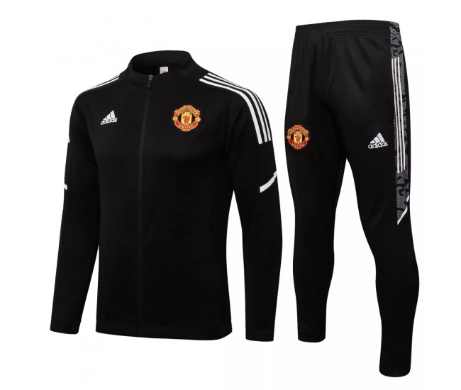 Manchester United FC Black Training Presentation Football Tracksuit 2021-22 Manchester United FC Black Training Presentation Football Tracksuit 2021-22