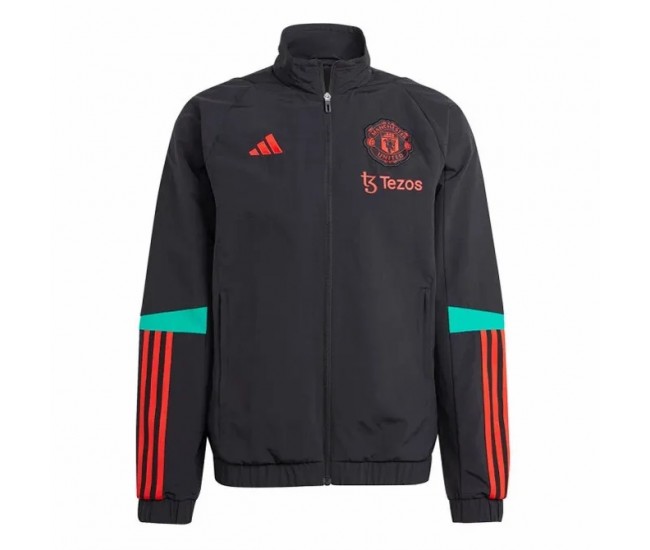 Manchester United Mens Training Presentation Jacket Black 23-24