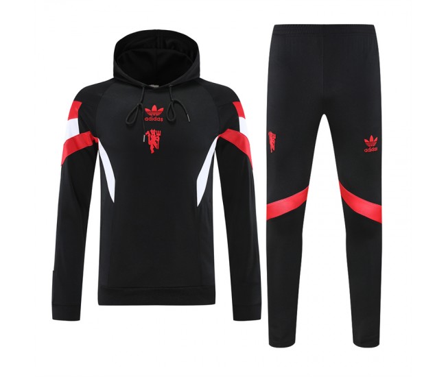 Manchester United Men's Originals Training Hooded Sweat Football Tracksuit 2024-25