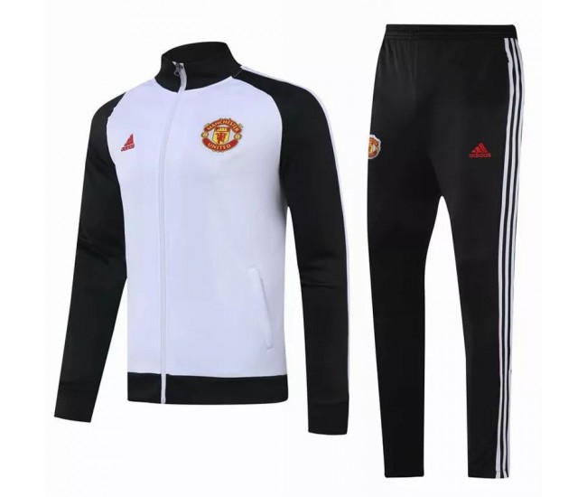 Manchester United Presentation Soccer Tracksuit White 2020 2021