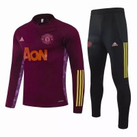 Manchester United Training Soccer Tracksuit Purple 2020 2021