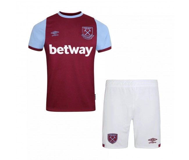 West Ham United Home Kids Kit 2020 2021