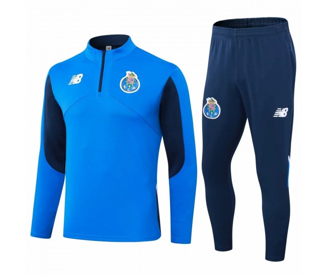 FC Porto Mens Blue Training Technical Football Tracksuit 24-25