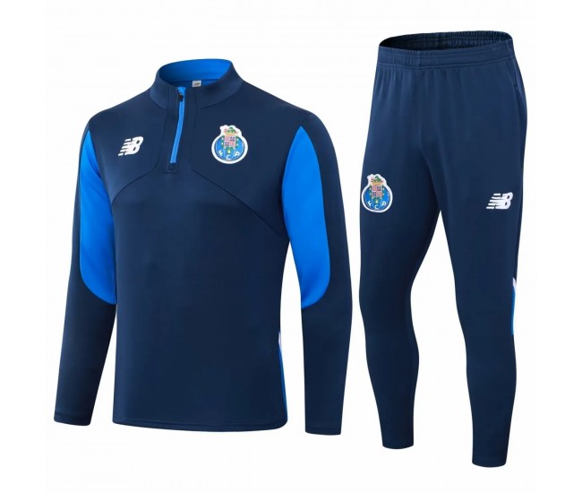 FC Porto Mens Navy Training Technical Football Tracksuit 24-25