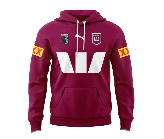 QLD Maroons 2024 Mens Team Hoodie Red