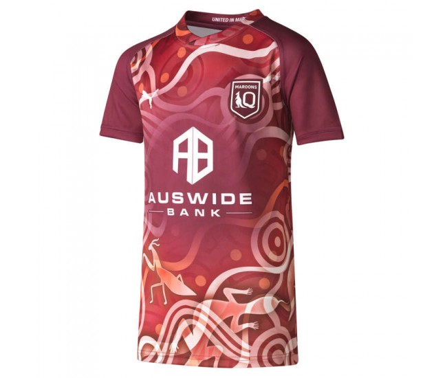 QLD Maroons State of Origin 2023 Mens Indigenous Training Jersey