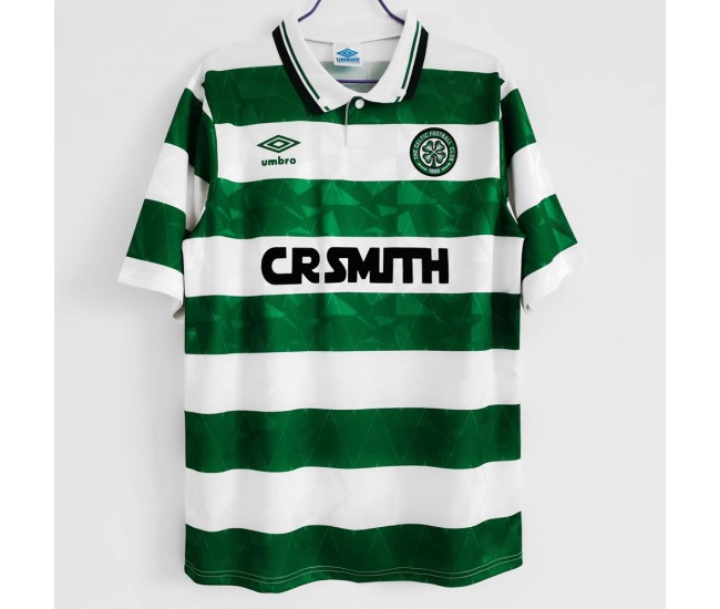Celtic Glasgow Home Retro Jersey 1989-1991