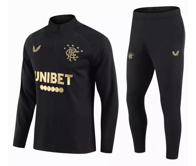 Rangers Soccer Technical Training Black Tracksuit 2021 2022