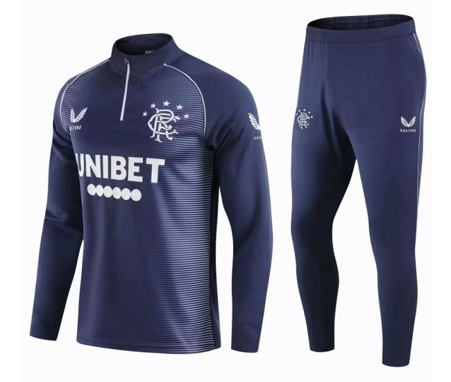 Rangers Soccer Technical Training Navy Tracksuit 2021 2022