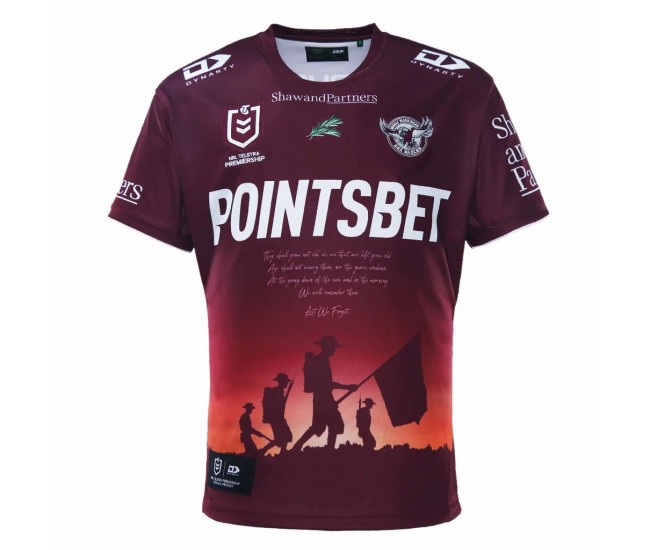 Manly Warringah Sea Eagles 2023 Mens Anzac Jersey