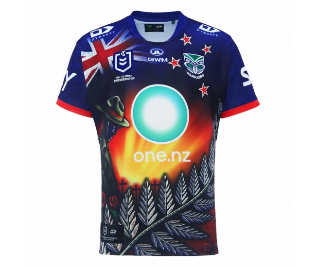New Zealand Warriors 2024 Mens Anzac Jersey