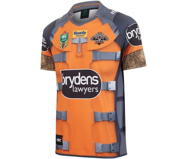 Wests Tigers 2017 Men's Rocket Raccoon Marvel Jersey