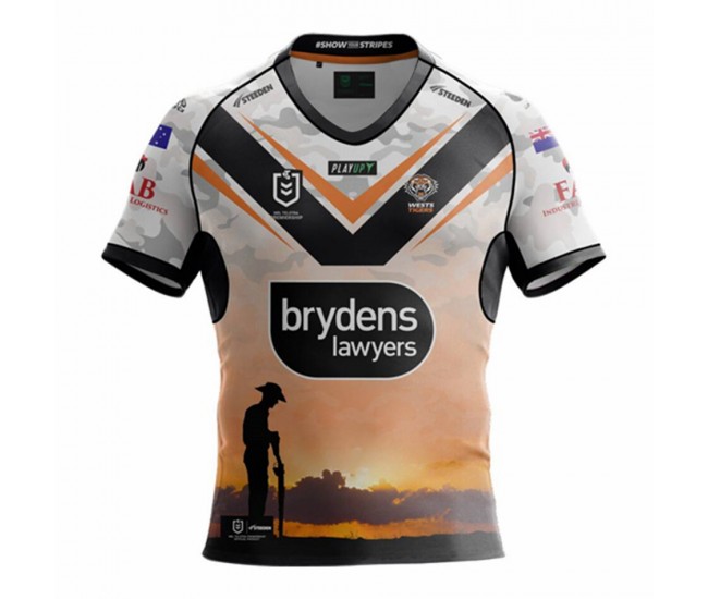 Wests Tigers 2023 Mens ANZAC Jersey