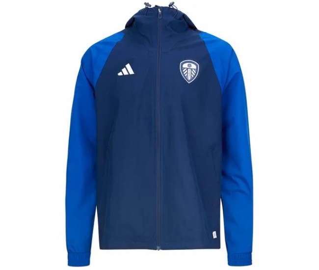Leeds United Player Pre Match Training Jacket 23-24