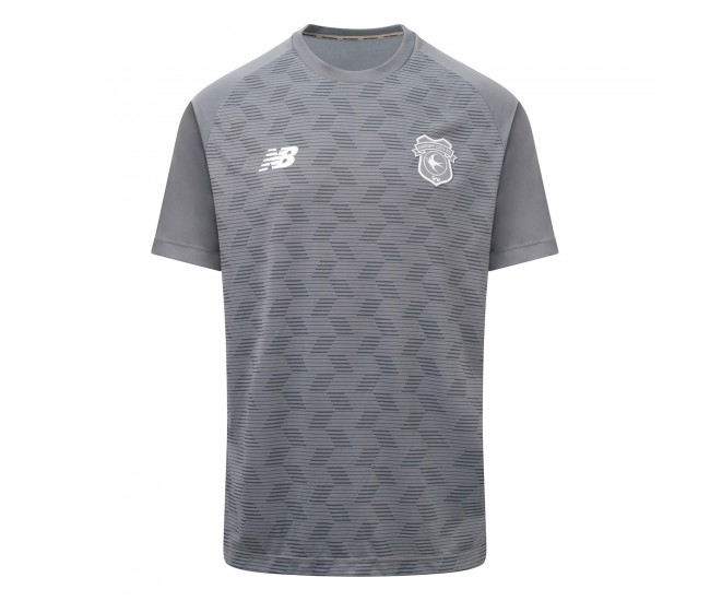 Cardiff City Men's Gray Pre Match Jersey 23-24