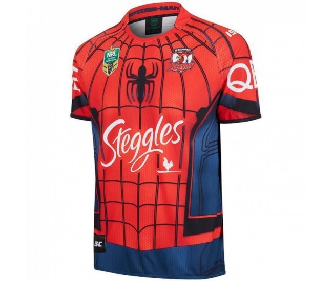 Sydney Roosters 2017 Men's Spider-Man Marvel Jersey