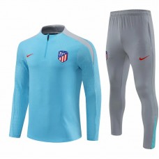 Atlético de Madrid Blue Mens Training Technical Football Tracksuit 2024-25