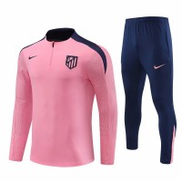 Atlético de Madrid Mens Pink Training Technical Football Tracksuit 2024-25