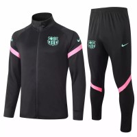FC Barcelona Soccer Presentation Tracksuit 2020 Black
