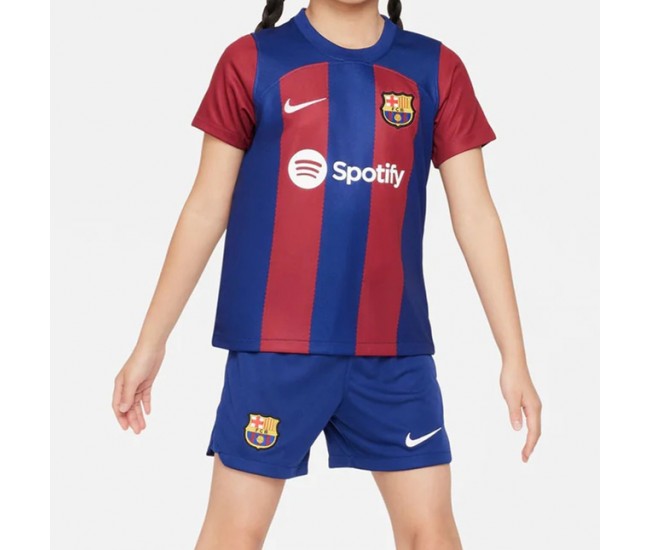 FC Barcelona Kids Home Kit 23-24