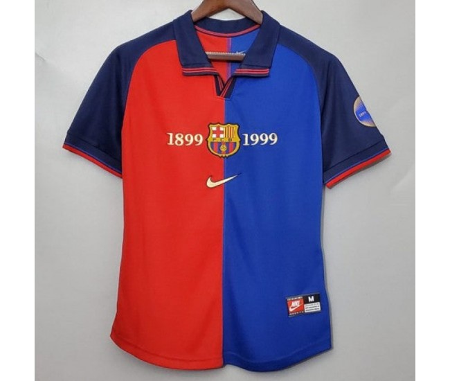 FC Barcelona Centenary Home Retro Jersey 1899-1999