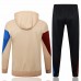 FC Barcelona Mens Coach Hooded Presentation Football Tracksuit 2024-25