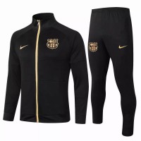 FC Barcelona Soccer Presentation Tracksuit Black Gold 2020 2021