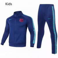 FC Barcelona Soccer Presentation Tracksuit Blue Kids 2021 2022