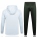 FC Barcelona Beige Hooded Presentation Football Tracksuit 23-24