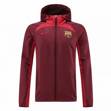 FC Barcelona Mens Red Football Windbreaker 2022-23