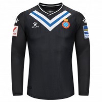 RCD Espanyol Mens Black Long Sleeve Goalkeeper Jersey 23-24