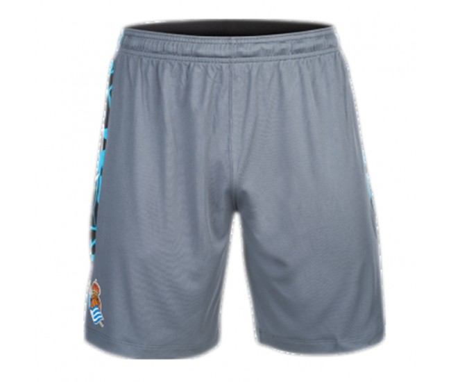 Real Sociedad Mens Gray Goalkeeper Shorts 23-24