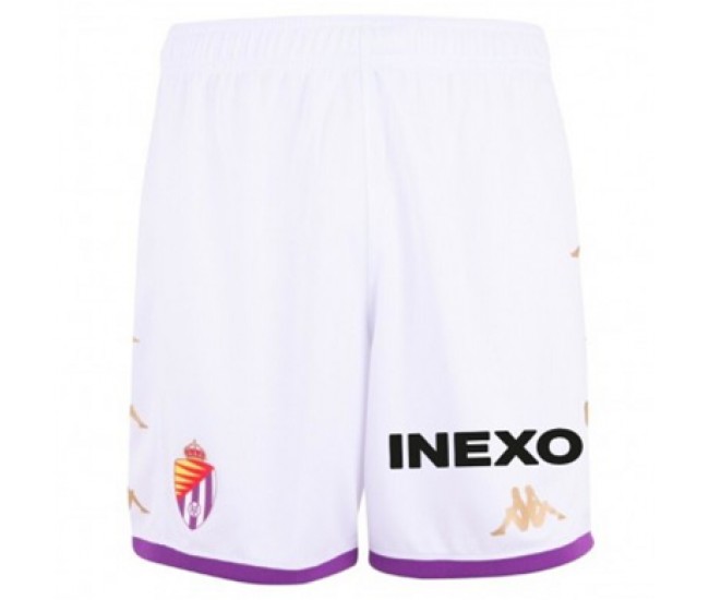 Real Valladolid Mens Home Shorts 23-24