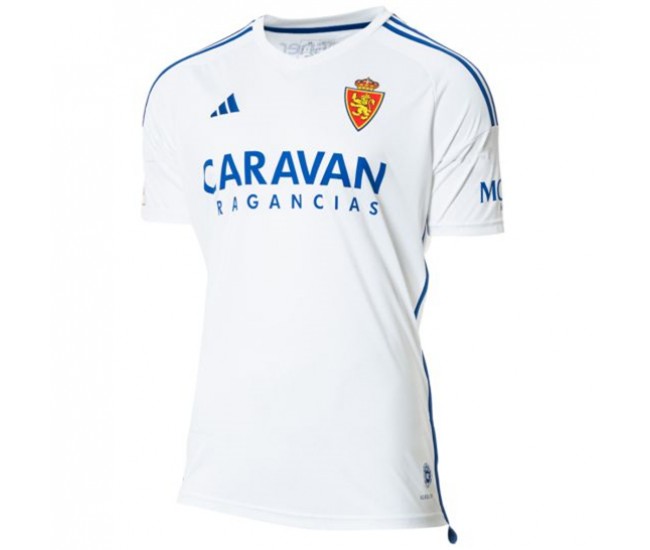 Real Zaragoza Mens Home Jersey 23-24