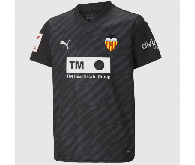 Valencia CF Mens Black Goalkeeper Jersey 23-24