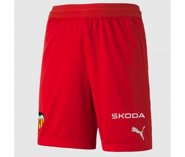 Valencia CF Mens Red Goalkeeper Shorts 23-24