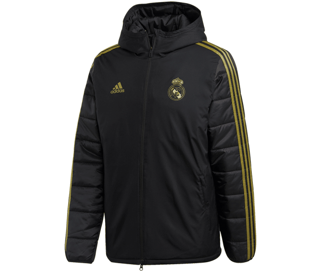 Real Madrid Winter Training Black Jacket